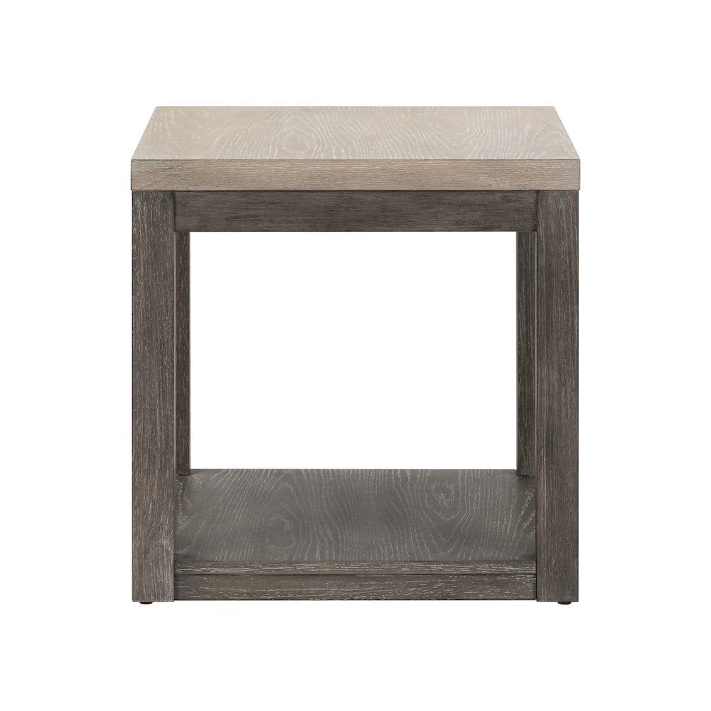Piedmont 3 Piece Table Set - Cocktail, 2 End Tables, Charcoal Ash Oak