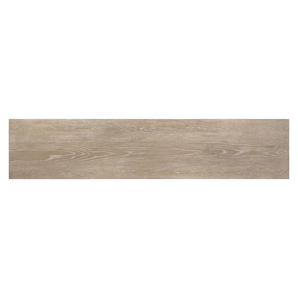 Piedmont 84 Inch TV Console, Floating Shelf - Charcoal with Ash Tops Oak