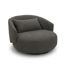 Uph Swivel Cuddler Chair - Charcoal Eclectic Multi in Charcoal