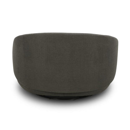 Uph Swivel Cuddler Chair - Charcoal Eclectic Multi in Charcoal