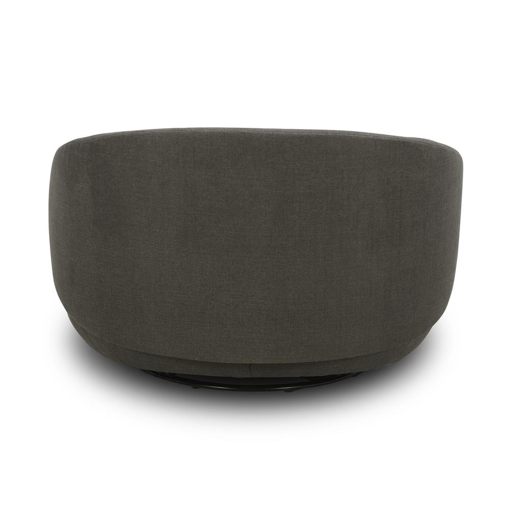Uph Swivel Cuddler Chair - Charcoal Eclectic Multi in Charcoal