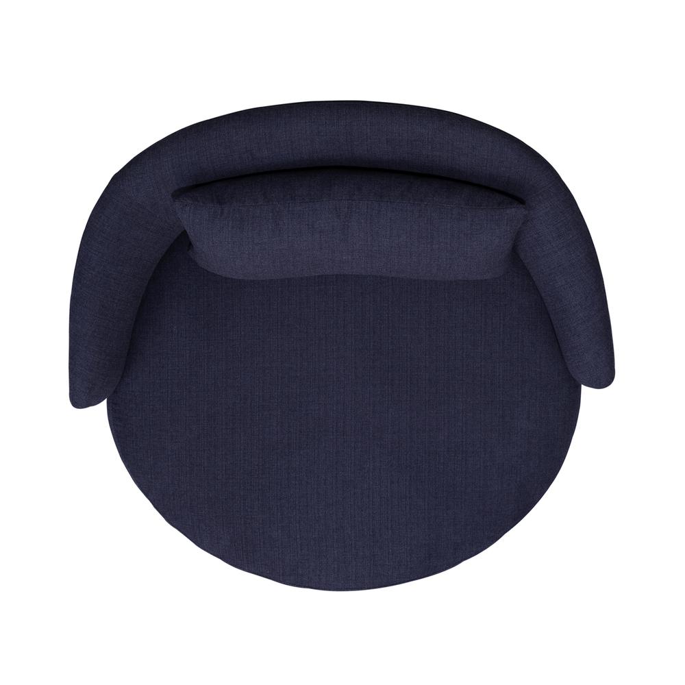 Uph Swivel Cuddler Chair - Midnight Eclectic Multi in Charcoal