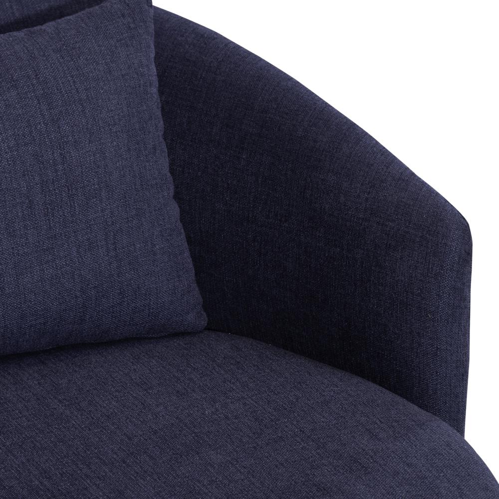 Uph Swivel Cuddler Chair - Midnight Eclectic Multi in Charcoal