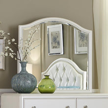 Stardust Mirror in Iridescent White