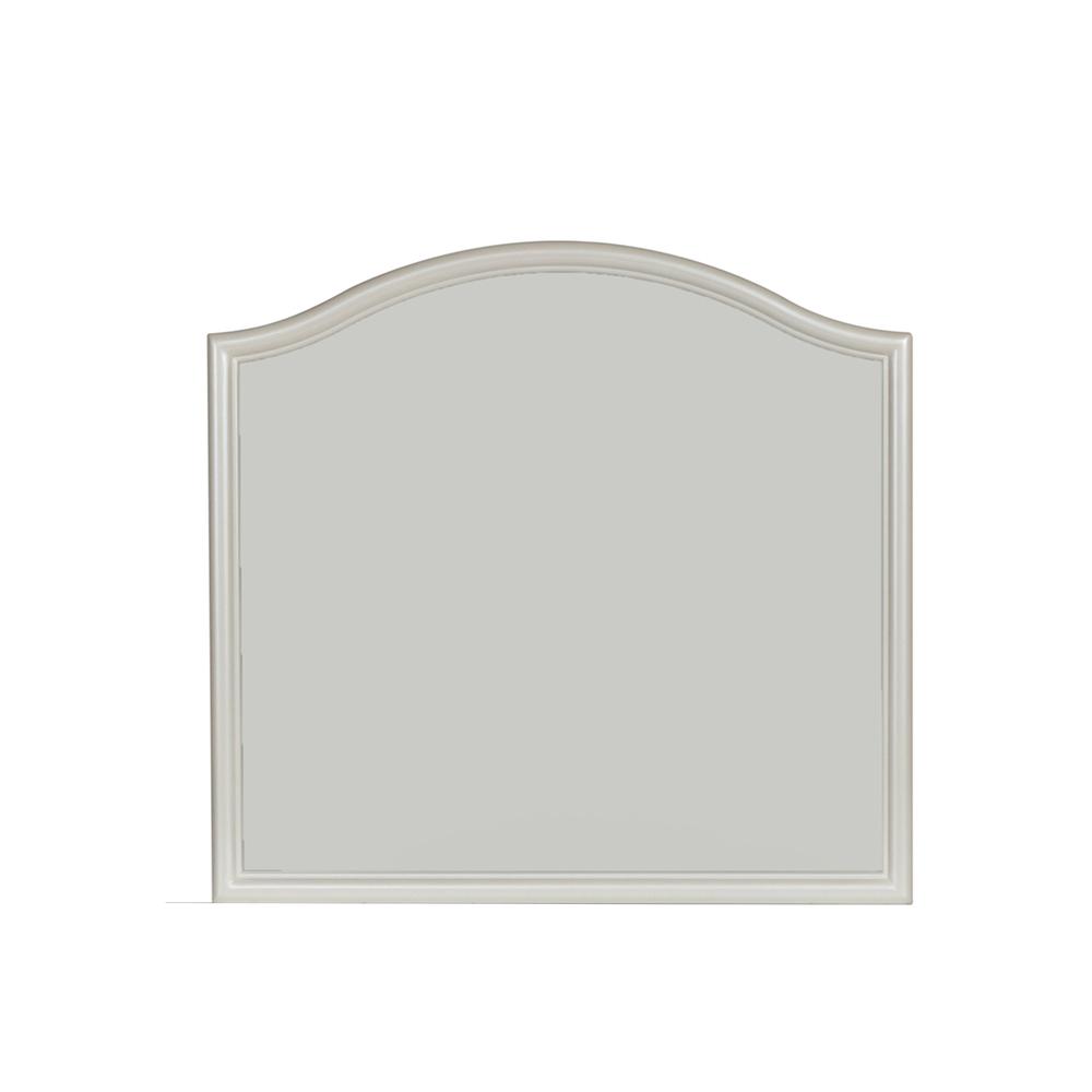Stardust Mirror in Iridescent White
