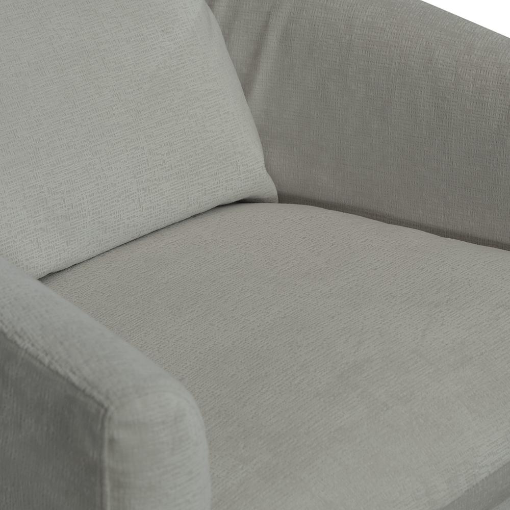 Uph Swivel Accent Chair - Ivory Eclectic White in Ivory Upholstery