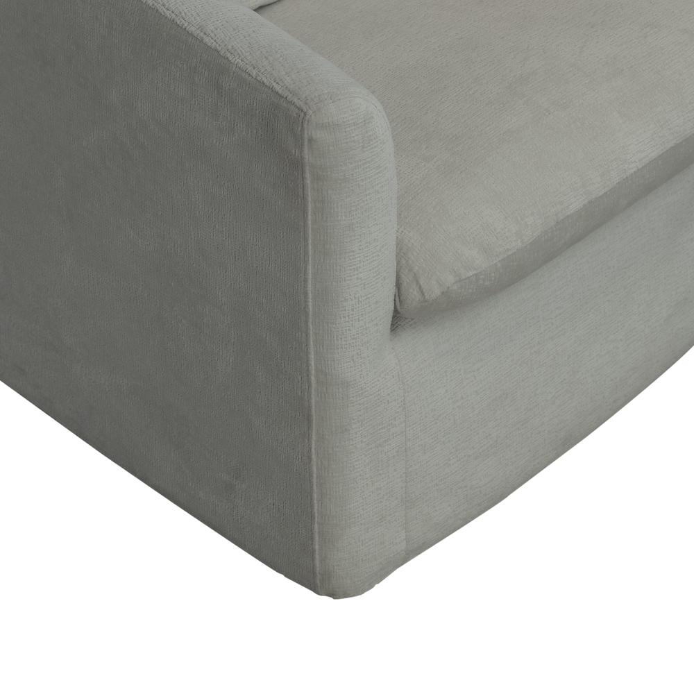Uph Swivel Accent Chair - Ivory Eclectic White in Ivory Upholstery