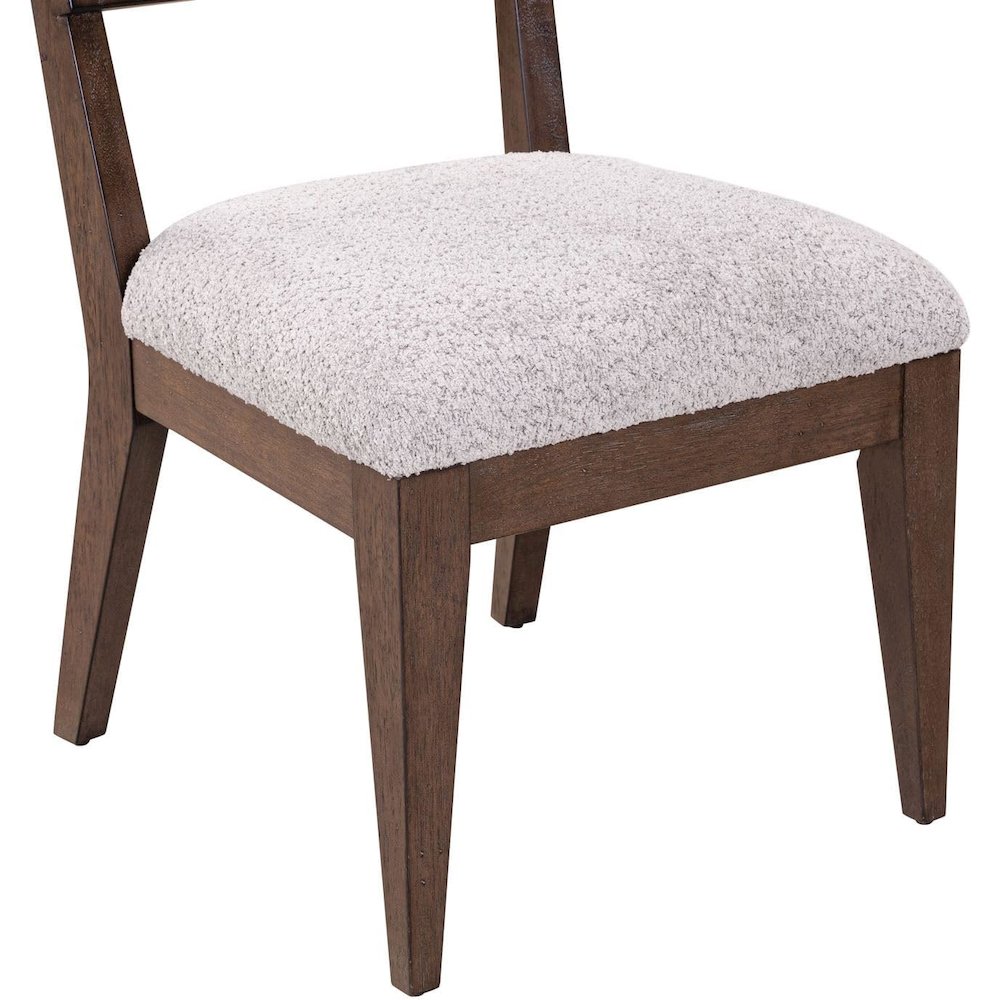 Cascade Falls Panel Back Side Chair for Dining Room - Set of 2  - Satin Espresso