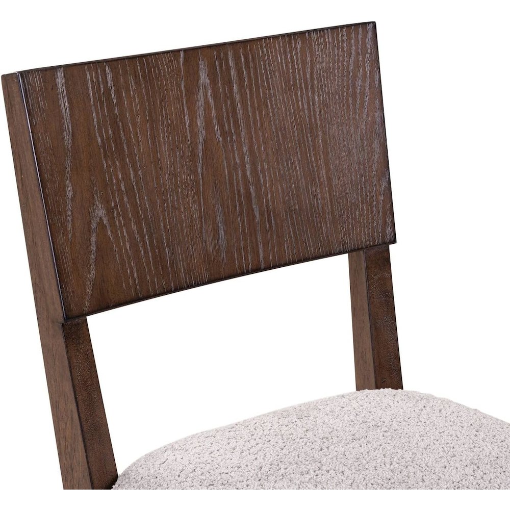 Cascade Falls Panel Back Side Chair for Dining Room - Set of 2  - Satin Espresso
