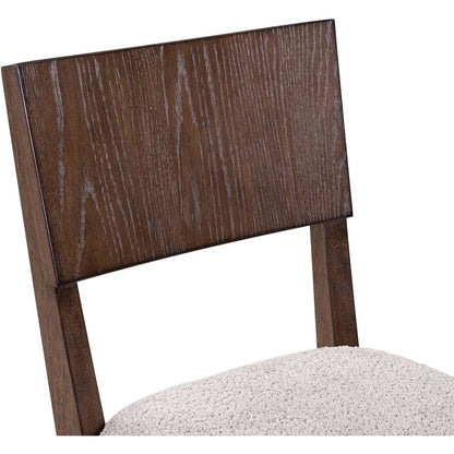 Cascade Falls Panel Back Side Chair for Dining Room - Set of 2  - Satin Espresso