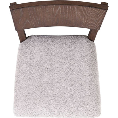Cascade Falls Panel Back Side Chair for Dining Room - Set of 2  - Satin Espresso