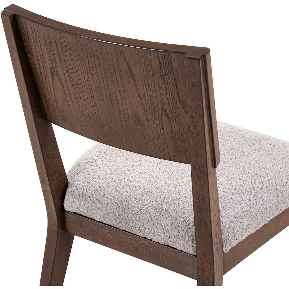 Cascade Falls Panel Back Side Chair for Dining Room - Set of 2  - Satin Espresso