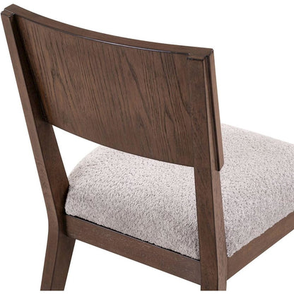 Cascade Falls Panel Back Side Chair for Dining Room - Set of 2  - Satin Espresso