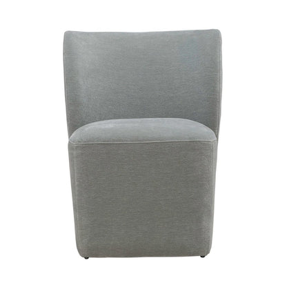 Accent Dining Chair with Castors - Rounded Back - Sapphire Upholstry
