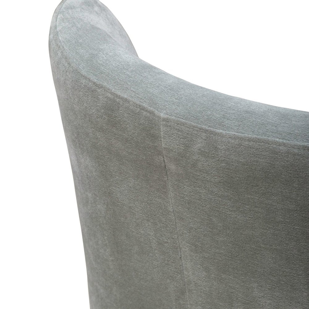 Accent Dining Chair with Castors - Rounded Back - Sapphire Upholstry