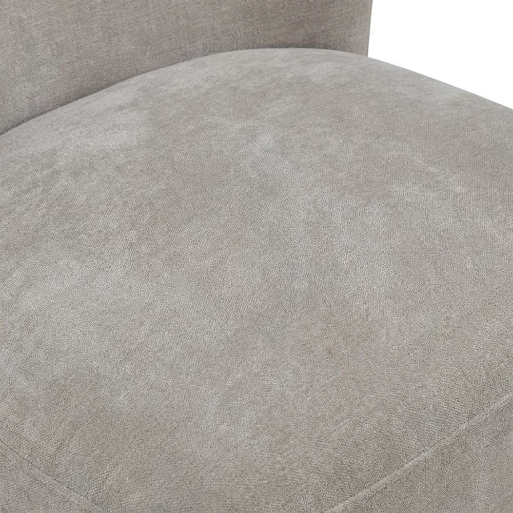 Solid Wood Upholstered Accent Dining Chair with Castors, Eclectic Style, Brown