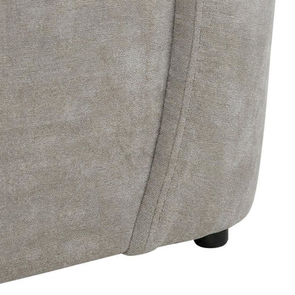 Solid Wood Upholstered Accent Dining Chair with Castors, Eclectic Style, Brown
