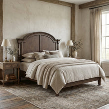 Cherry King Poster Bed Headboard Wood Construction Traditional Style