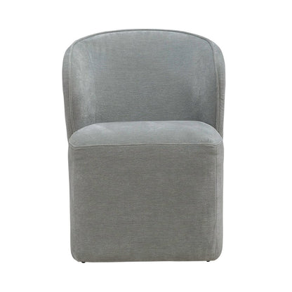 Accent Dining Chair with Castors - Rounded Arm - Sapphire Upholstry