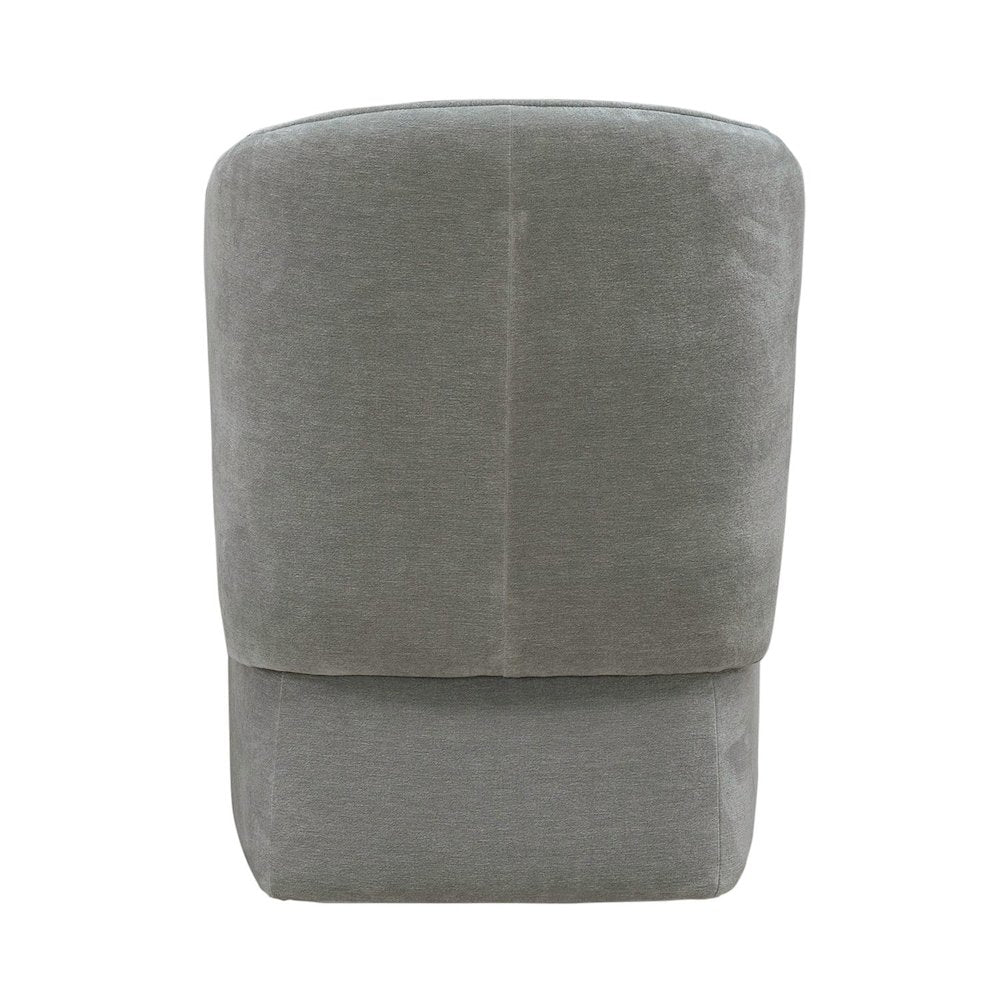 Accent Dining Chair with Castors - Rounded Arm - Sapphire Upholstry