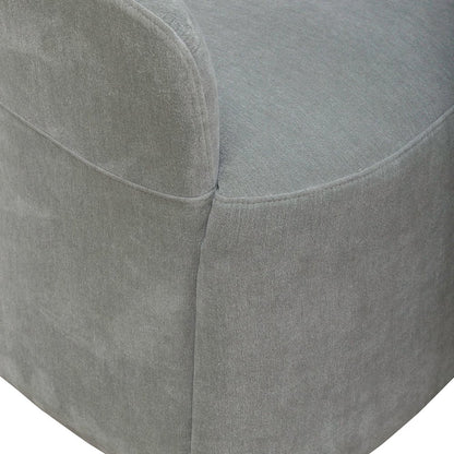 Accent Dining Chair with Castors - Squared Arm - Sapphire Upholstry