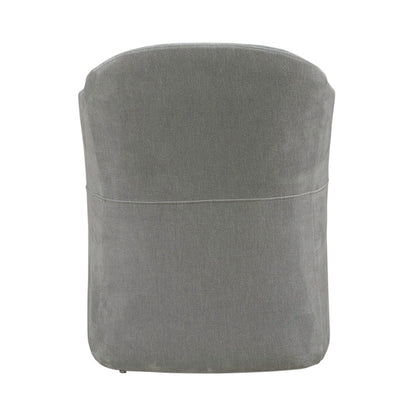 Accent Dining Chair with Castors - Squared Arm - Sapphire Upholstry