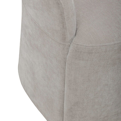 Accent Dining Chair with Castors - Squared Arm - Truffle Upholstry