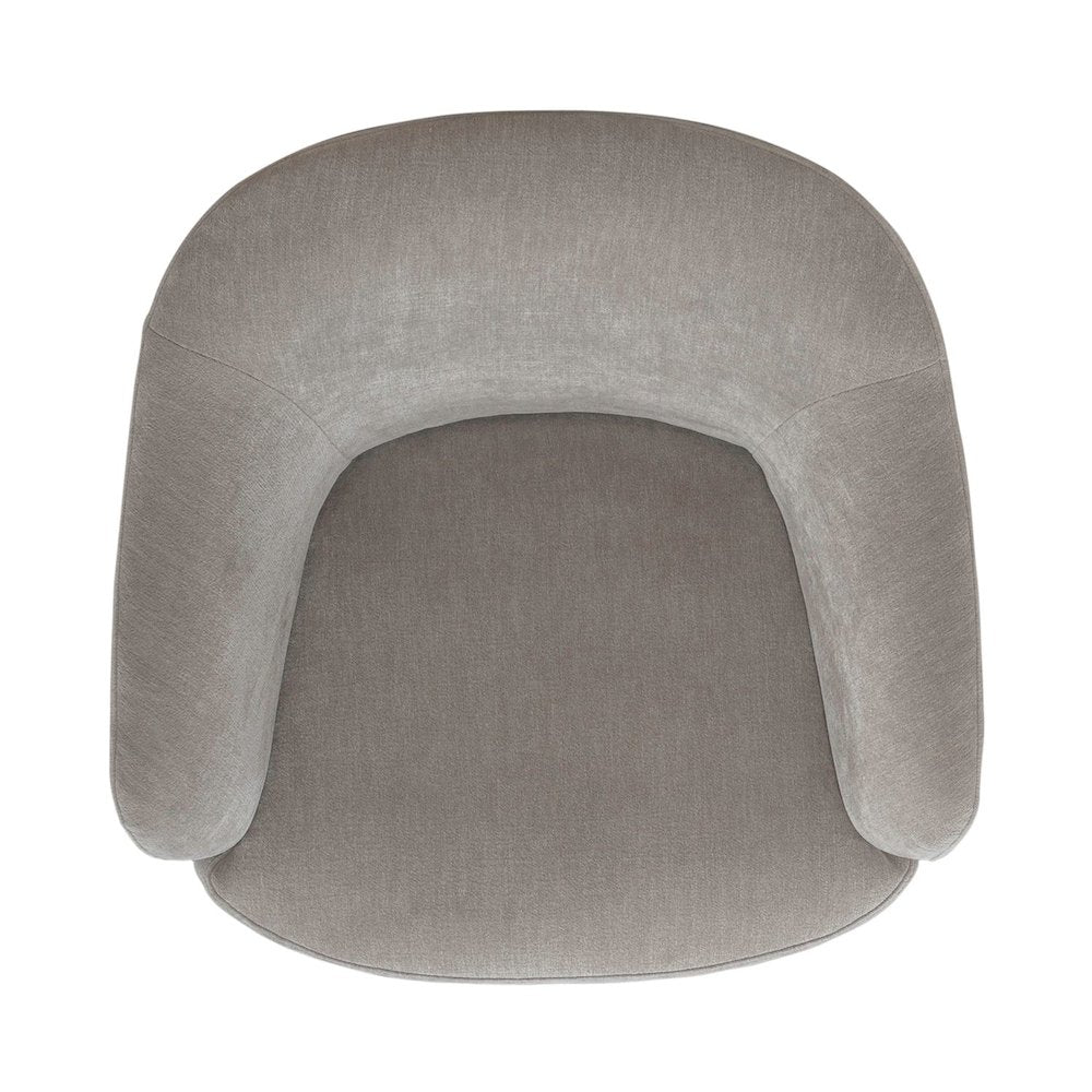 Accent Dining Chair with Castors - Squared Arm - Truffle Upholstry
