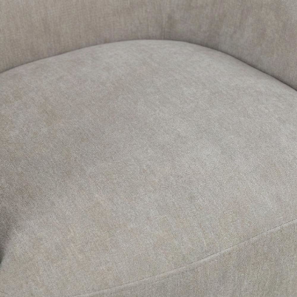 Solid Wood Upholstered Accent Dining Chair with Castors, Eclectic Style, Brown