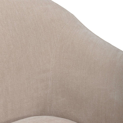 Accent Dining Chair with Castors - Squared Arm - Wicker Upholstry