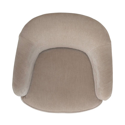 Accent Dining Chair with Castors - Squared Arm - Wicker Upholstry