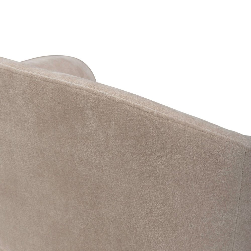 Accent Dining Chair with Castors - Squared Arm - Wicker Upholstry