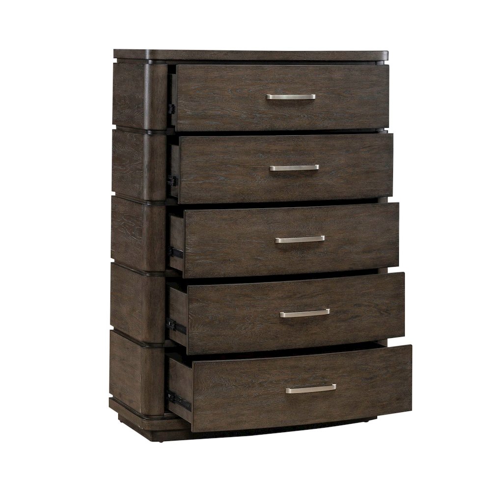 Cascade Falls Bedroom 5 Drawer Chest  - Satin Espresso