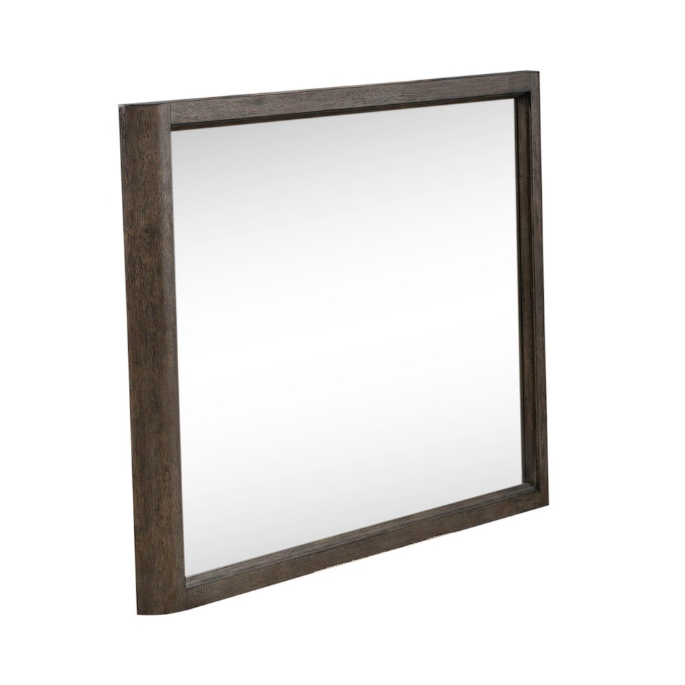 Cascade Falls Mirror for Bedroom Dresser Mount - Satin Espresso Oak