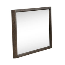 Cascade Falls Mirror for Bedroom Dresser Mount - Satin Espresso Oak