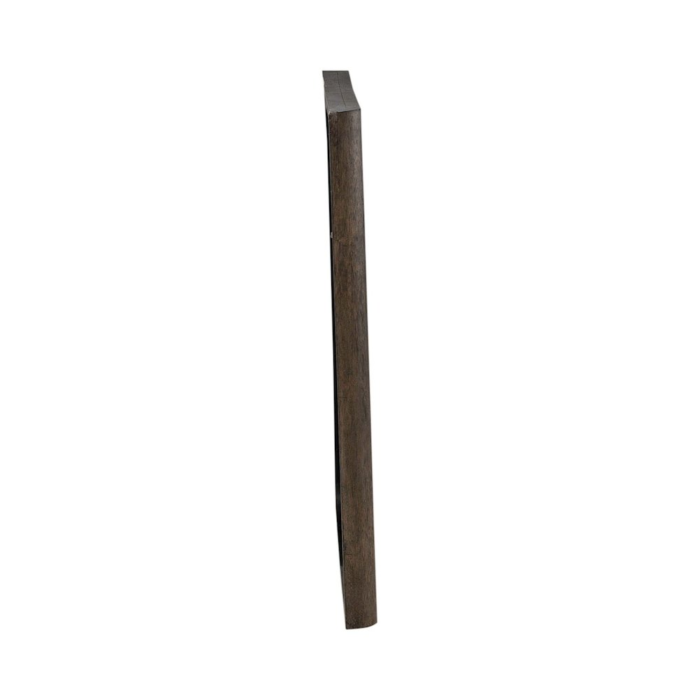Cascade Falls Mirror for Bedroom Dresser Mount - Satin Espresso Oak