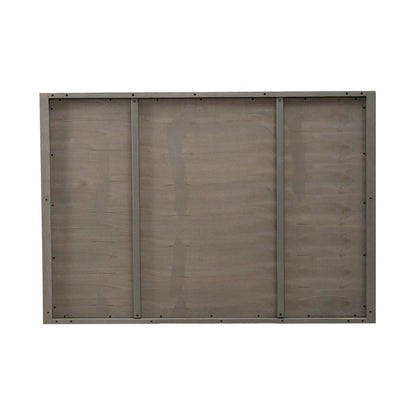 Cascade Falls Mirror for Bedroom Dresser Mount - Satin Espresso Oak