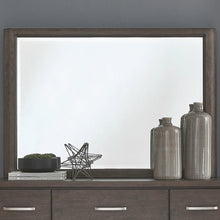 Cascade Falls Mirror for Bedroom Dresser Mount - Satin Espresso Oak
