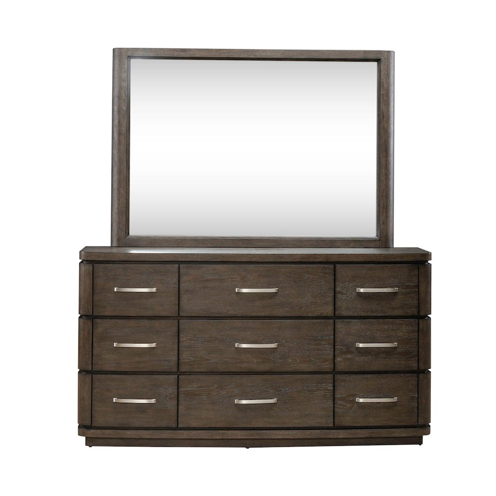 Cascade Falls Bedroom Dresser & Mirror  - Satin Espresso