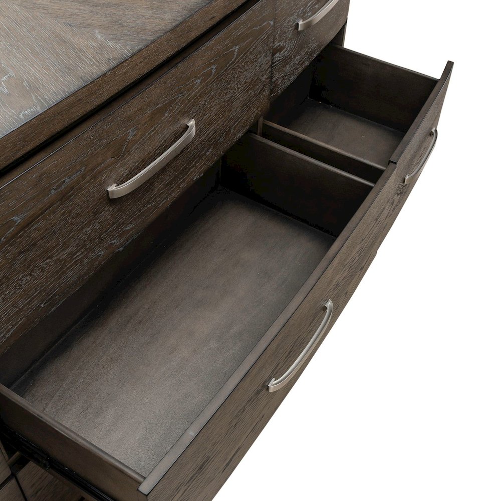 Cascade Falls Bedroom Dresser & Mirror  - Satin Espresso