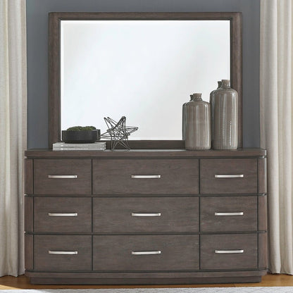 Cascade Falls Bedroom Dresser & Mirror  - Satin Espresso