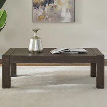 Cascade Falls Living Room Rectangular Cocktail Table - Satin Espresso