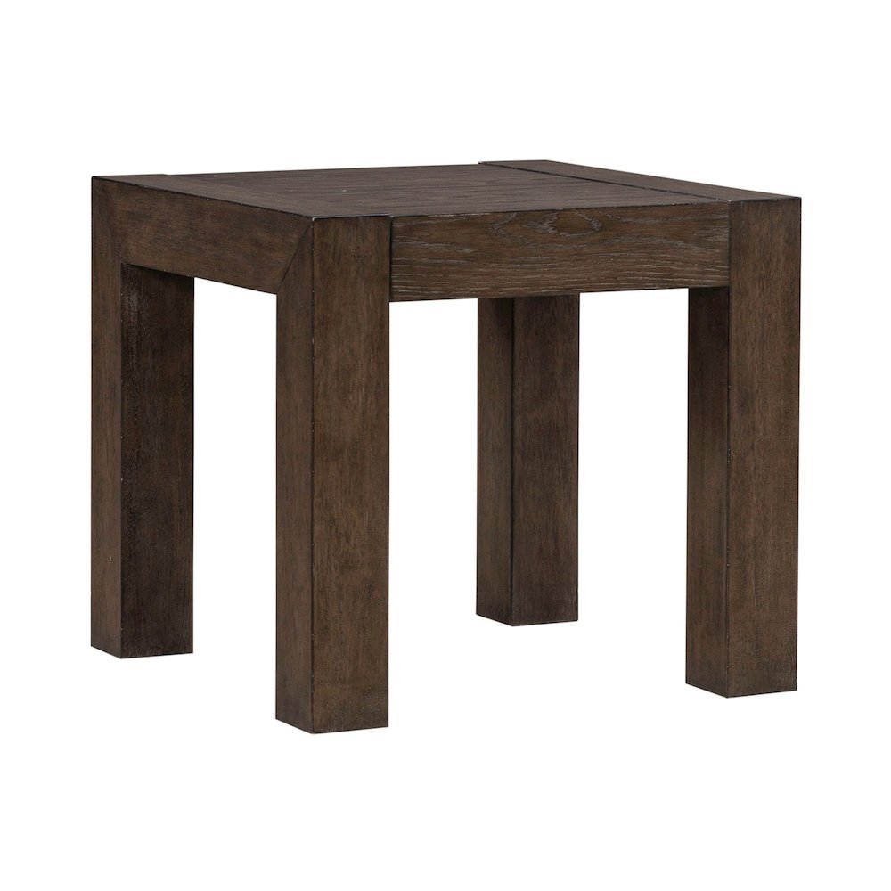 Cascade Falls Living Room Square End Table - Satin Espresso