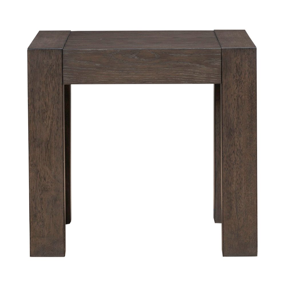 Cascade Falls Living Room Square End Table - Satin Espresso