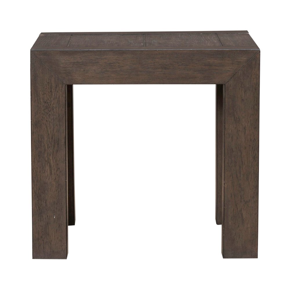 Cascade Falls Living Room Square End Table - Satin Espresso