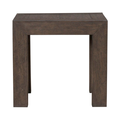 Cascade Falls Living Room Square End Table - Satin Espresso