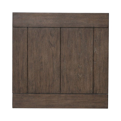 Cascade Falls Living Room Square End Table - Satin Espresso