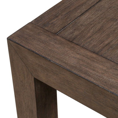 Cascade Falls Living Room Square End Table - Satin Espresso