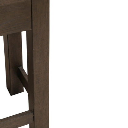 Console Bar Table with Charging Station - Satin Espresso