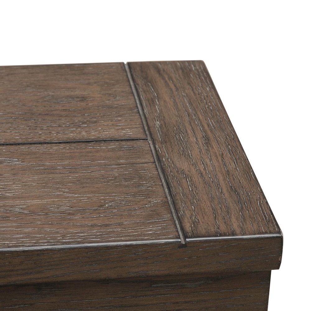 Console Bar Table with Charging Station - Satin Espresso